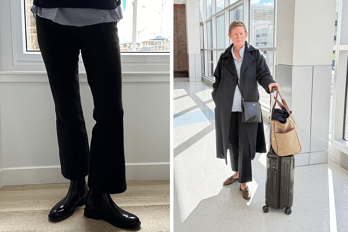 Plane Clothes: My new favorite pants and boots for travel